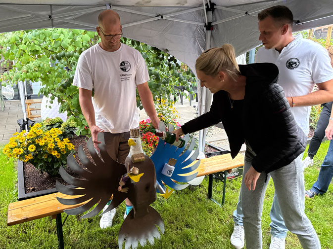 Vogel auf