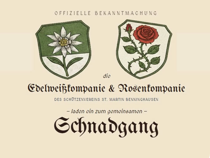 Schnadgang der Edelweißkompanie & Rosenkompanie